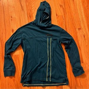 Under Armour Teal Green Hoodie with Lime Green Piping